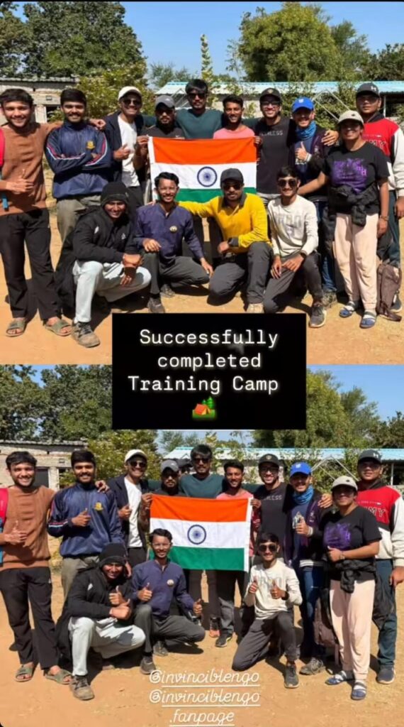 invincibel ngo successfully training camp